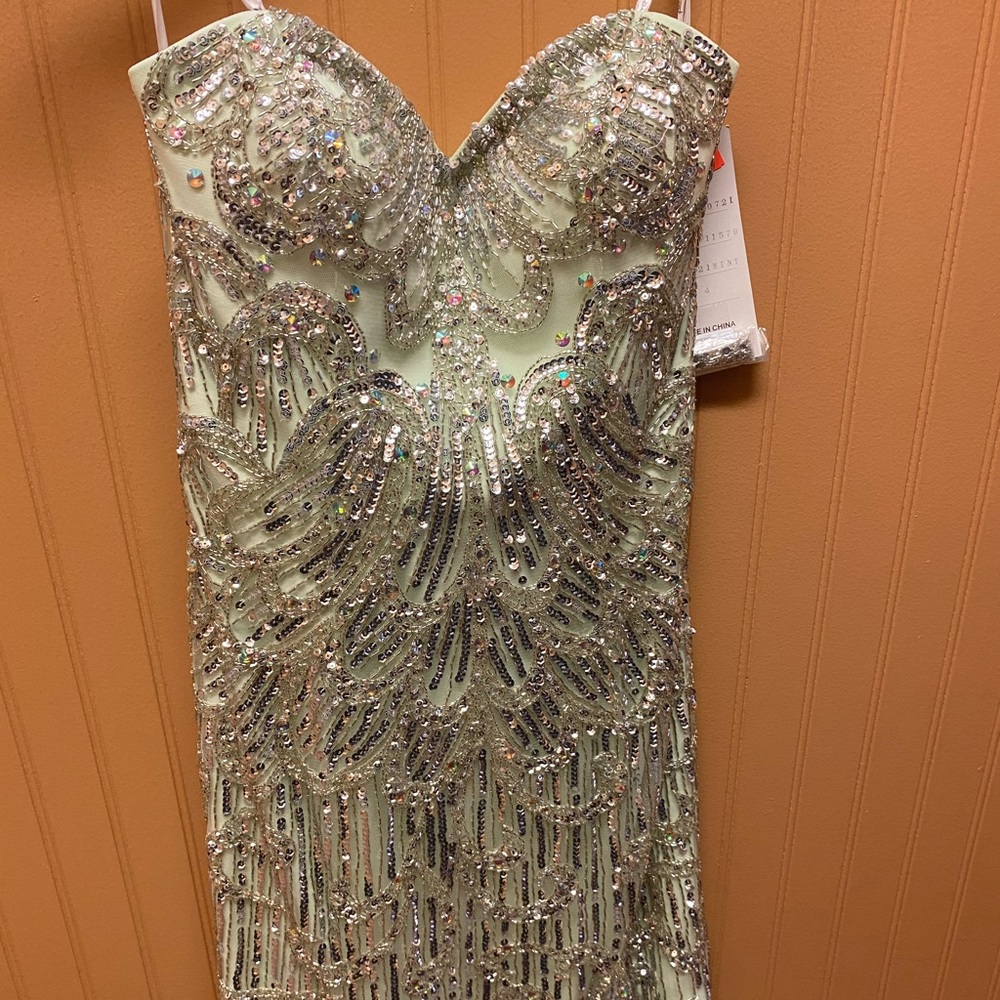 Tony Bowls Mini Mint Formal Dress